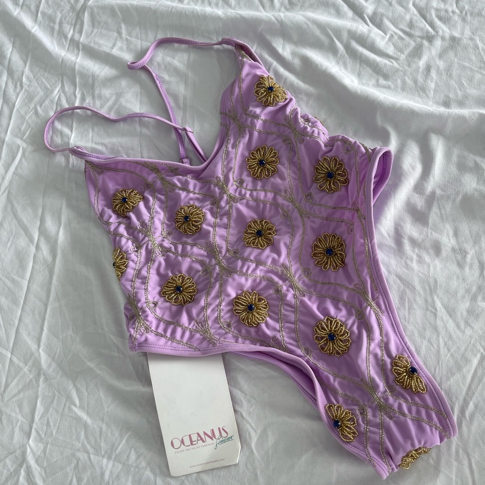 TRADE WITH @stylestarlet only New with tags Oceanus one piece swimsuit